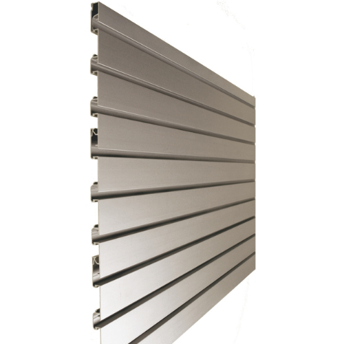 Cut out of product: Plankwall All Ali 50mm pitch Aluminium slatwall