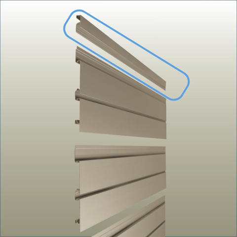 Aluminium Slatwall - Top Cap