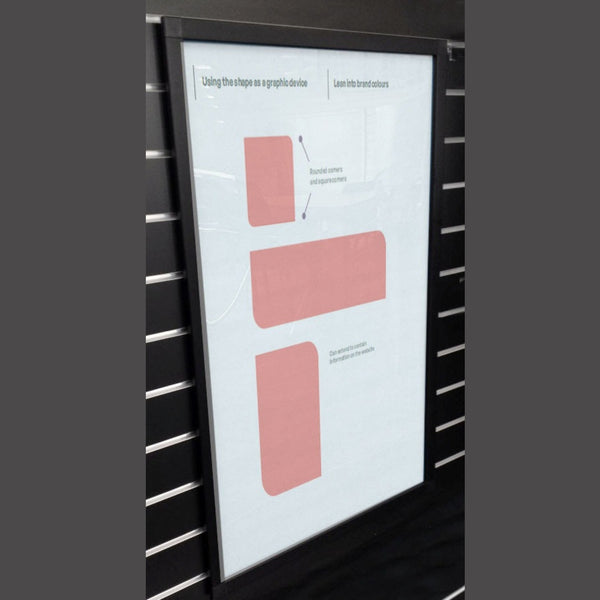 Poster Snap Frames + Split Rail Wall Mounting