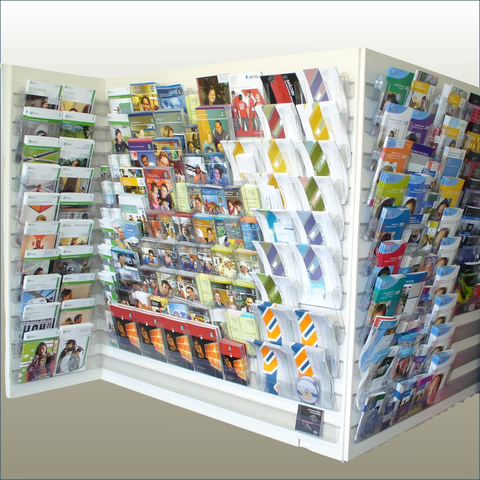 Calext Wall-Mounted Brochure & Magazine Display System