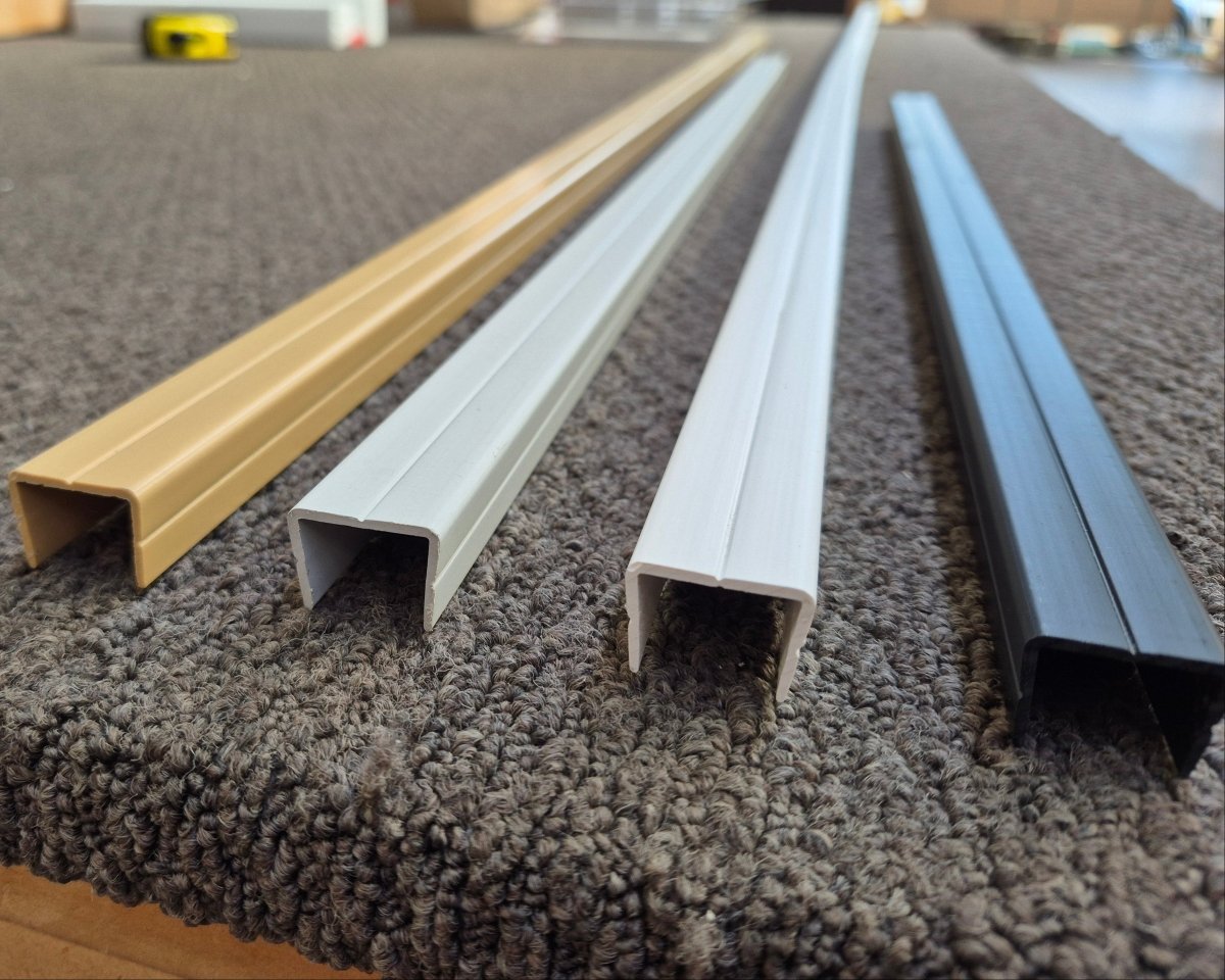 PVC Panel Capping for 18mm Panels | U Channel Edge Trim - Plankwall