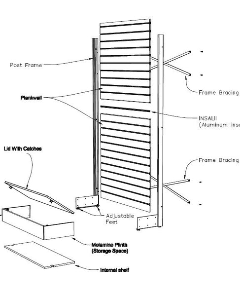 Premium Freestanding Panel Display Walls - Modular