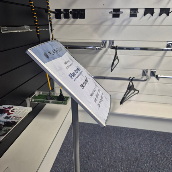 Radius Sign Frames - Floor Stand - Plankwall