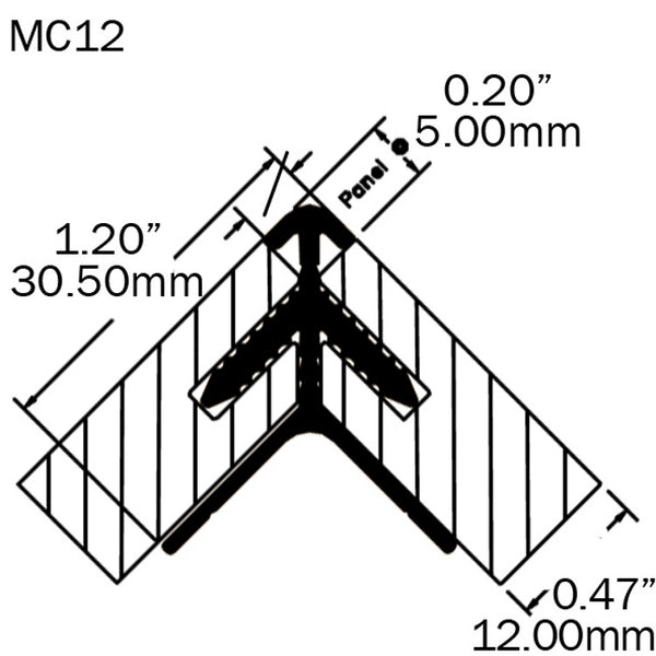 MC12 - Round Corner Join Profile