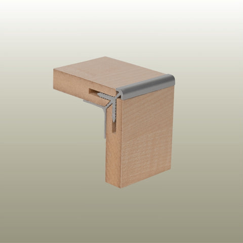 Photo of a Stickman MC12 external corner join for PDF panels on a gold background