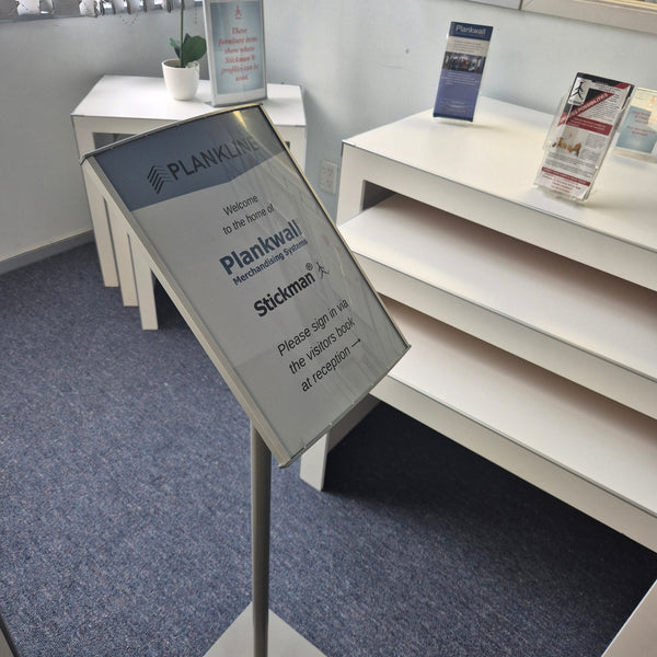 Radius Sign Frames - Floor Stand