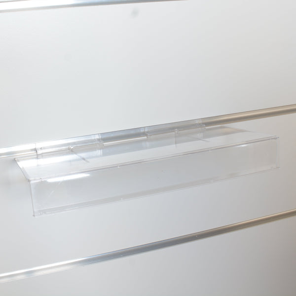 Plankwall acrylic shoe shelf for retail displays