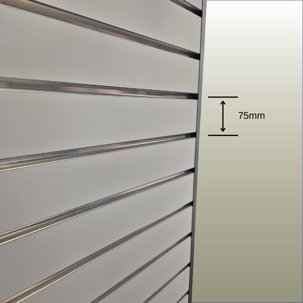 75mm Pitch Slatwall Panels