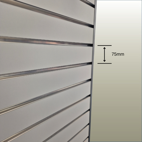 75mm Pitch Slatwall Panels