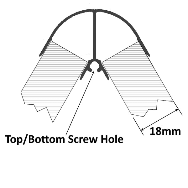 R60 Aluminium 60-degree Corner Join
