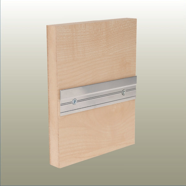 Split Rail on MDF board hero shot on a gold background