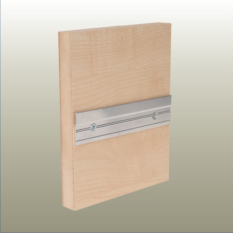 Split Rail on MDF board hero shot on a gold background