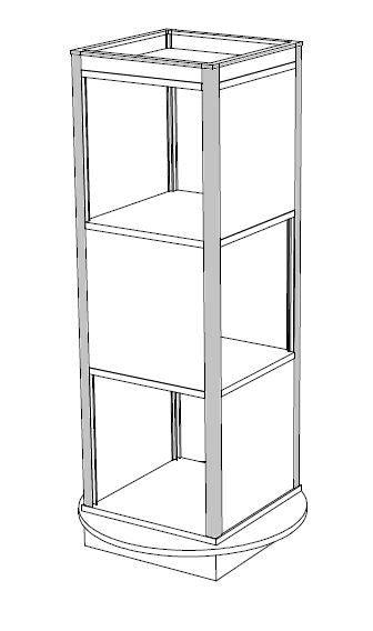 Rotating Open Display Tower Box