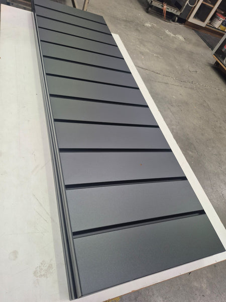 black pvc insert slatwall panel 
