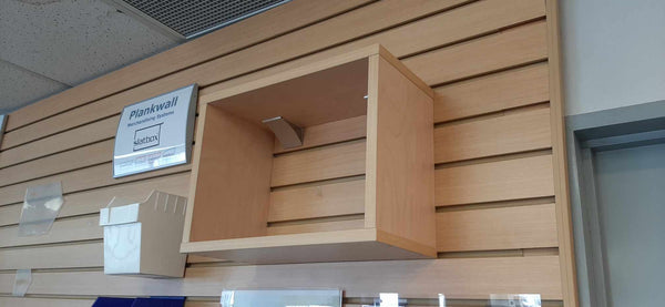 Empty Open Display Box Shelf showing usable space for product merchandising