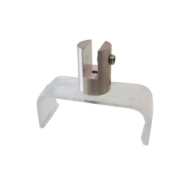 side view of sign holder for 60mm gondola edge for slatwall 