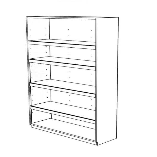 An illustration of a Plankwall tall display cabinet with 5 shelves