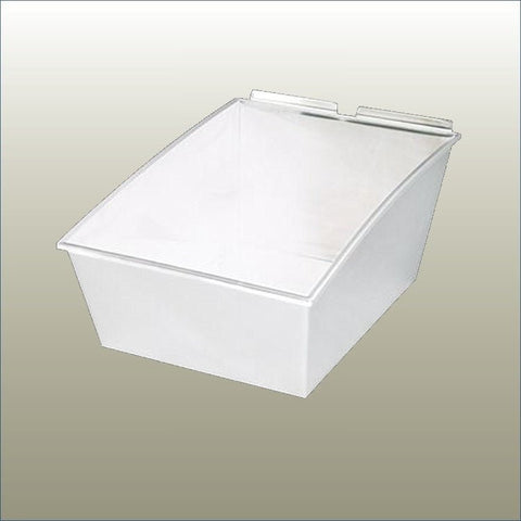 photo of Slatbox Popbox display container for slatwall systems