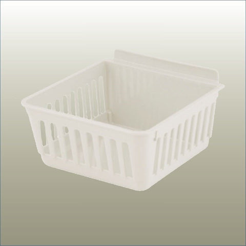 Plankwall Slatbox Cratebox slatwall display container front 3/4 view