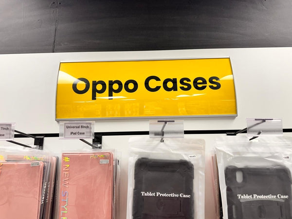 small yellow radius header frame used in oppo mobile shop