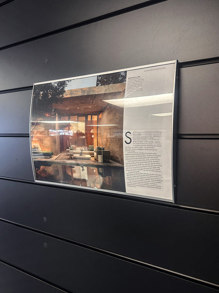a3 radius postaframe is on display on slatwall
