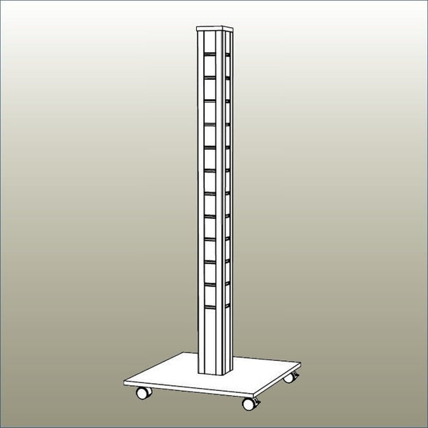 illustration of the heavy duty retail garment display stand 