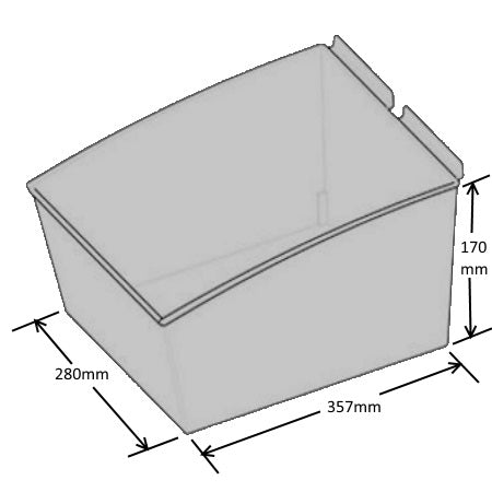 illustration of  slatbox popbox display container 