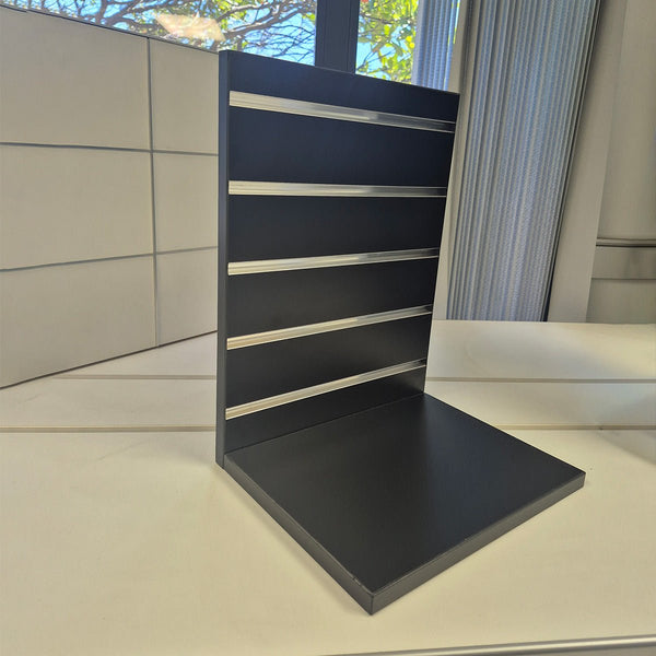 Small L - Shape Countertop Slatwall Display Standproduct_typeSmall L - Shape Countertop Slatwall Display Standproduct_vendorSmall L - Shape Countertop Slatwall Display Stand