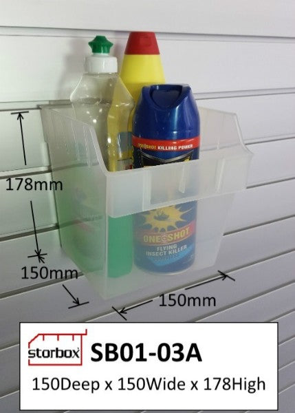 SLATBOX Storbox and Shelfbox Display Containers