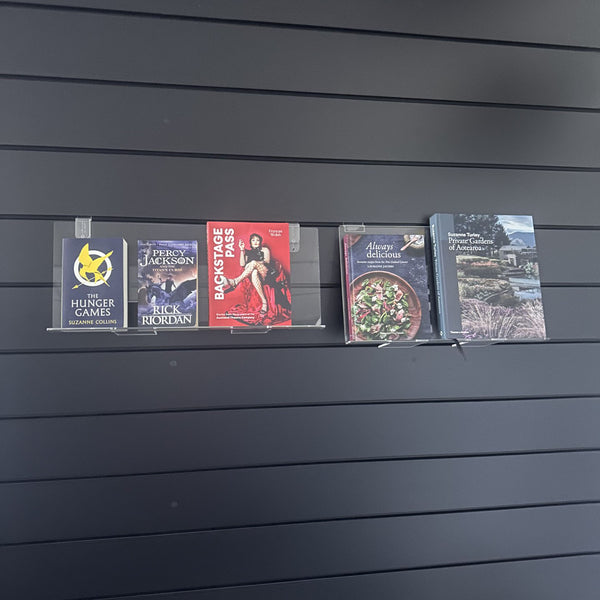 two sizes of the wall mounted retail display shown here