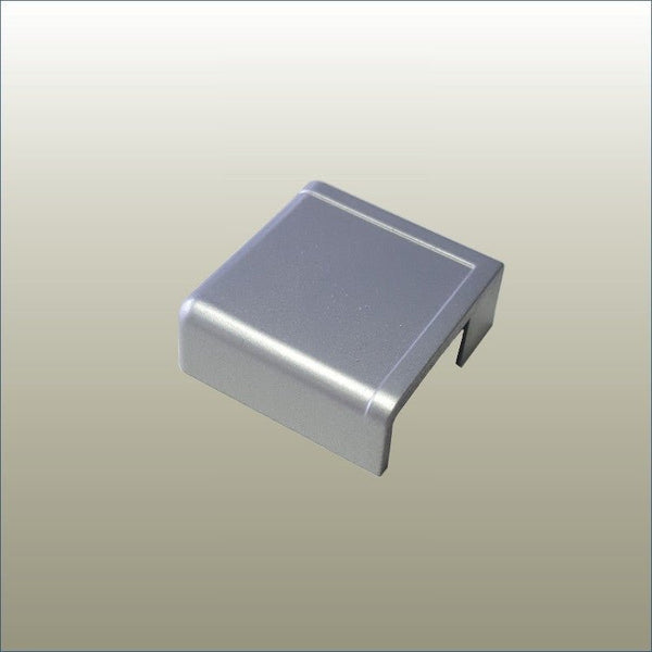 photo of aluminium cap component as part of a custom built posta frame