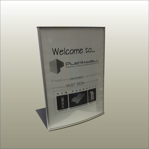 Radius Sign Frames - Tabletop