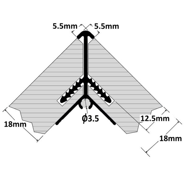 MC18X - Corner Joinery for Slatwall Panels