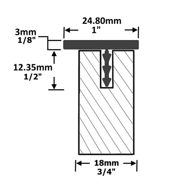 MCLN-WF-CAP - Linear Panel Capping Profile Wall Offset