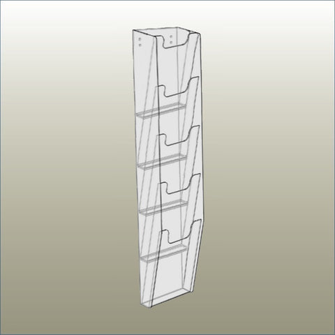 Wall-Mounted Magazine Display Rack