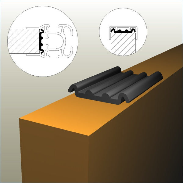 EP18 clip used to attach G18 posts for capping 18mm MDF panels (for gondolas) and EP18 18mm square capping for MDF Panels