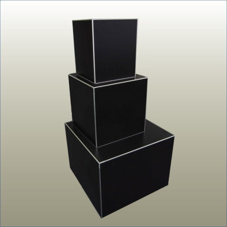 NESTING DISPLAY CUBES | SET OF 3 RETAIL | SQUARE DISPLAY PLINTHS ...