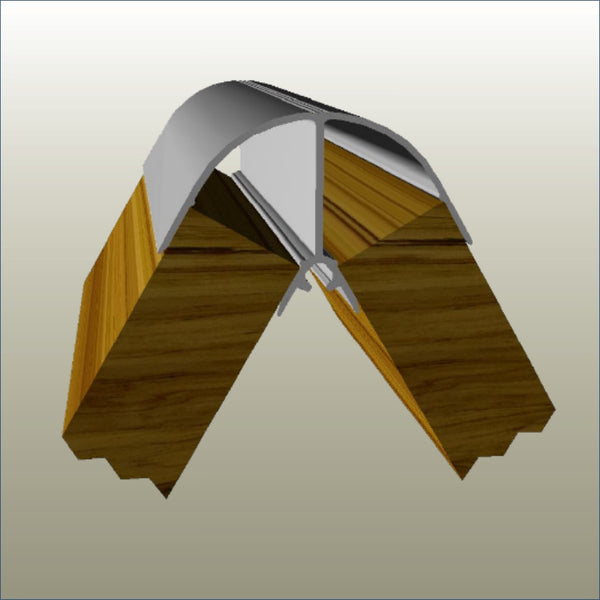 R60 Aluminium 60-degree Corner Join