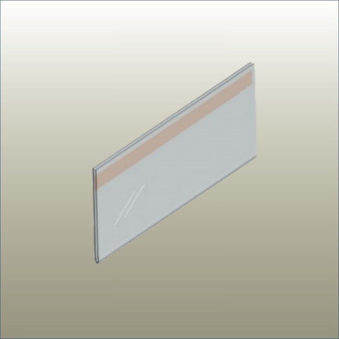 Flat Clear Data Strip – Self-Adhesive Shelf Label Holder