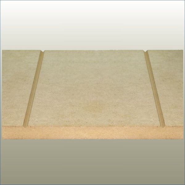 Plankwall 150mm V groove MDF panel close up