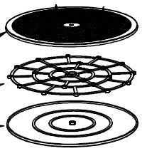 Plastic Turntable for rotating display units