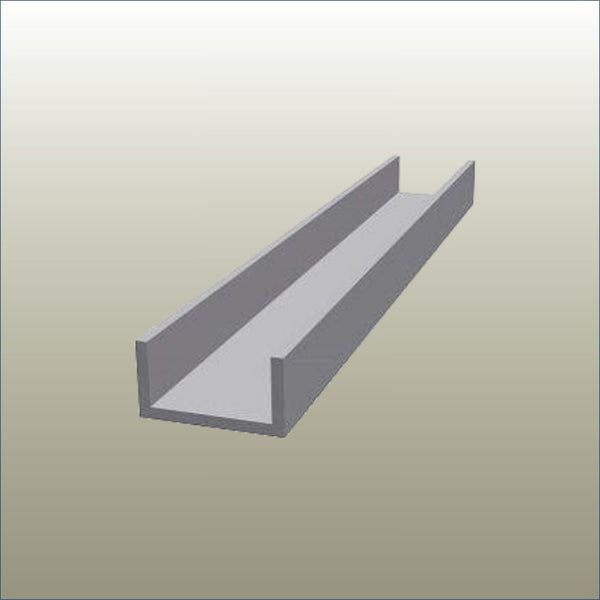 Aluminium U Channel - Capping for 18mm Panels