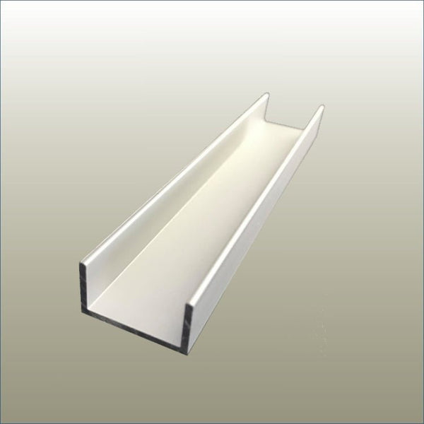 Aluminium U Channel  Capping used for 18mm end panel on Plankwall's gondola retail display systems