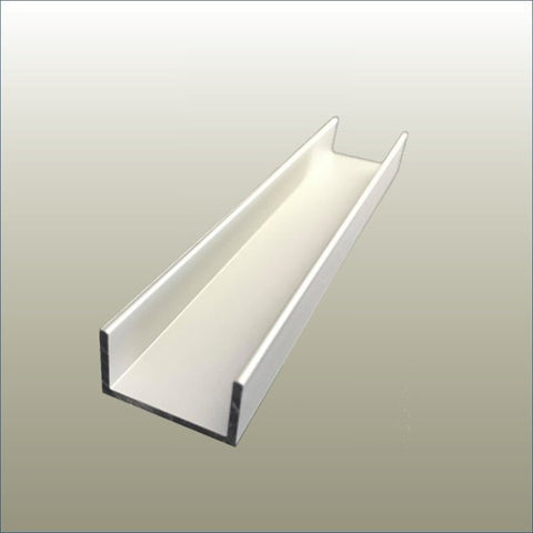 Aluminium U Channel  Capping used for 18mm end panel on Plankwall's gondola retail display systems