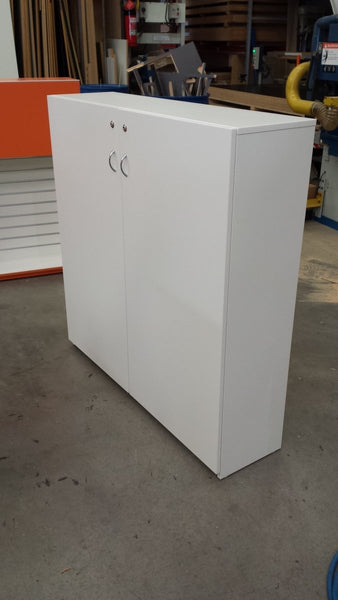 Custom Requests: slimline double storage cabinet in white