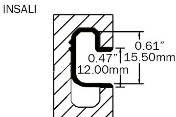J & T Aluminium Slatwall Inserts