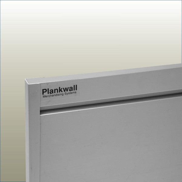 Aluminium top cap profile for Plankwall All-Ali aluminium slatwall system creating a clean finished edge.