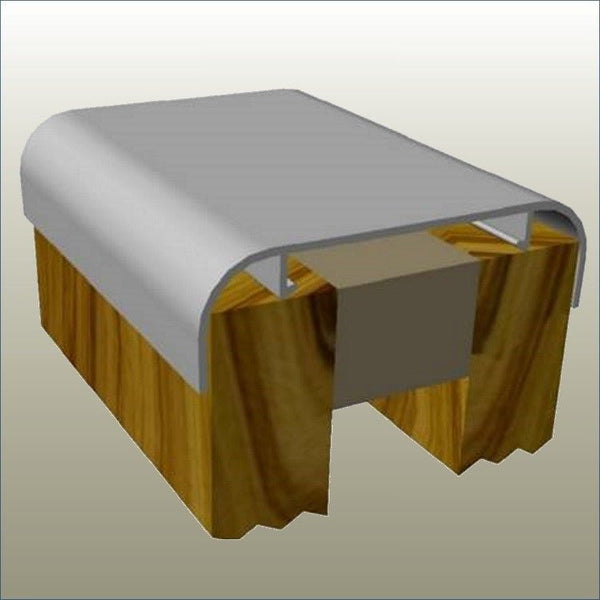 Frame Capping G60 Aluminium Gondola Capping – 60mm Panels | NZ - Plankwall