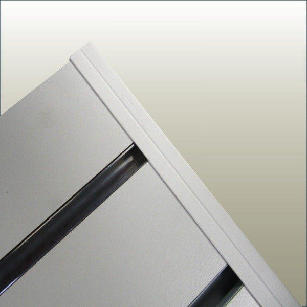 PVC panel capping U channel edge trim for 18mm retail display panels