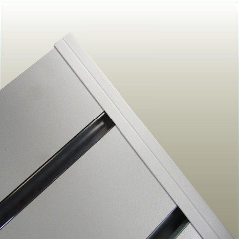 PVC panel capping U channel edge trim for 18mm retail display panels